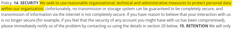Mailbird security information