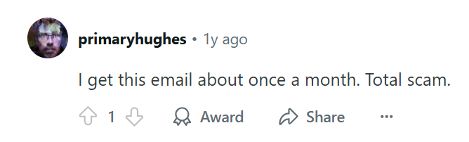 Negative Reddit post about Trendgram 