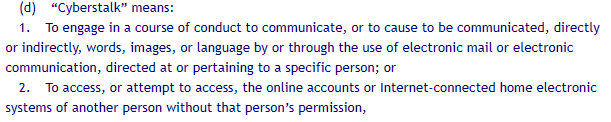 Florida Statute 784.048